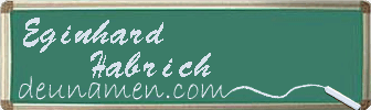 Eginhard Habrich Visitenkarte